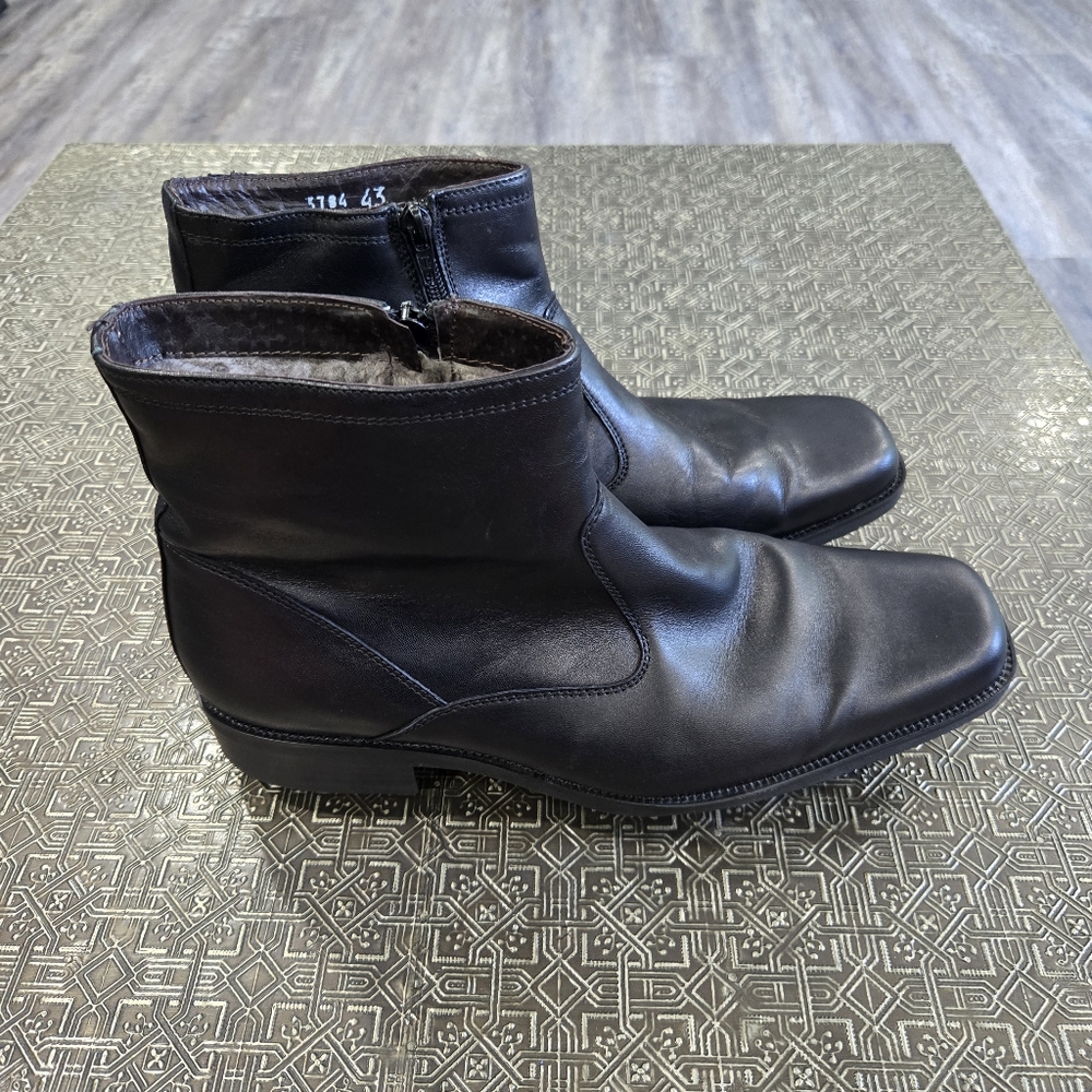 🐢 Romano Sicari Made In Italy Boots Genuine Leather. Size 10 - Picture 8 of 14